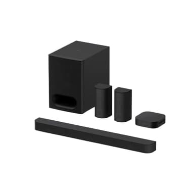 Sony Bravia Theatre System 6, 5.1ch Sonido Envolvente, 1000W, Altavoces Traseros y subwoofer Incluido, Dolby Atmos, DTS:X, Voice Zoom 3 con IA con BRAVIA TV, DSEE, Multi Stereo Mode, Fácil Control