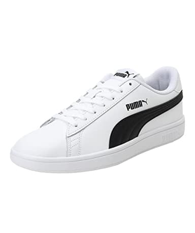 PUMA Smash V2 L, Zapatillas de Deporte Unisex adulto, Puma White-Puma Black, 44 EU