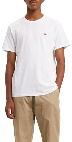 Levi's Ss Original Housemark Tee Camiseta, Blanco, S para Hombre
