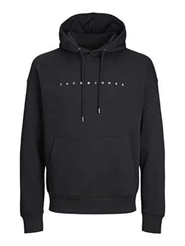 JACK & JONES Jjecorp Logo Sweat Hood, Capucha Hombre, Negro (Black Detail:Reg Fit), XL