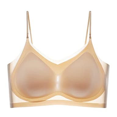 Nuoke Ofertas Flash del Dia, Sujetador Deportivo Algodon, Sujetador Espalda Baja, Sujetadores con Tirantes Transparentes, Deporte Mujer, Bralette Mujer Encaje, Sujetadores, Push up, Bralette, Push up