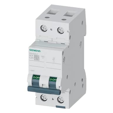 5SL62257 Interruptor automático magnetotérmico 2P 25A Curva C 6kA 400V