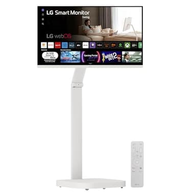 LG 32U721SAW-W - Smart Monitor Swing 32", Especial Cine & Streaming, 4K UHD (3840 x 2160), VA, webOS24, USB Tipo-C, Peana Swing Portátil y Flexible, Mando Magic Pointer Remote, App ThinQ, Blanco