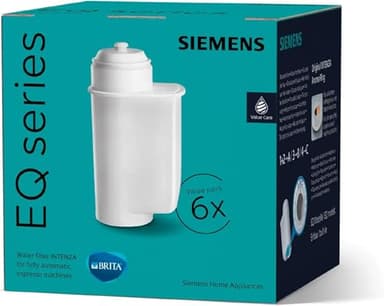 Siemens TZ70063A Brita Intenza - Filtro de agua (6 unidades), color blanco