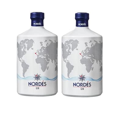 Nordés Ginebra Premium nacional Atlantic Galician Gin - Pack de 2 botellas de 70 cl