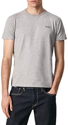 Pepe Jeans Original Basic 3 N Camisetas, Gris (Marl Grey), L para Hombre