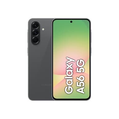 Samsung Galaxy A56 5G, teléfono inteligente Android, 256 GB de almacenamiento, 8 GB de RAM, antracita, actualización 6X, gran pantalla, larga duración (garantía)