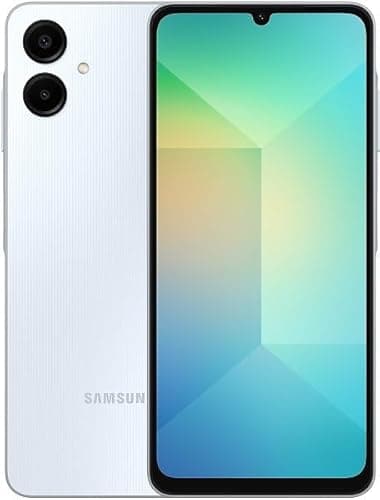 SAMSUNG Galaxy A06 4G LTE Versión Global SM-A065F/DS, SIN NFC, Pantalla 6,7", Doble SIM 50MP Cámara Dual Azul (Azul Claro), 64GB